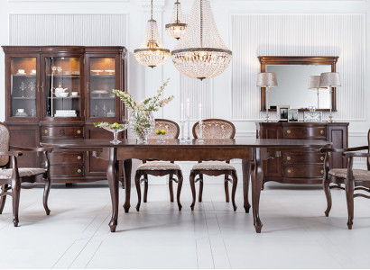 Klassischer Antik Stil Esstisch Wohnzimmer Holz Tische XXL Big Neu